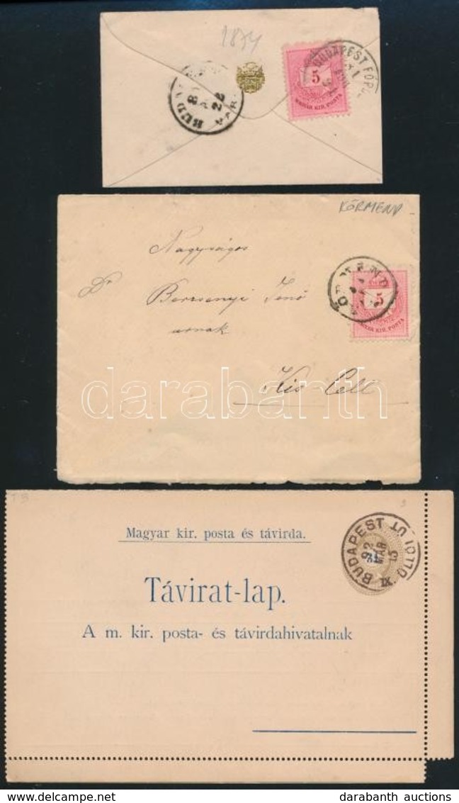 16 Db Küldemény Az 1880-1900-as évekből - Sonstige & Ohne Zuordnung