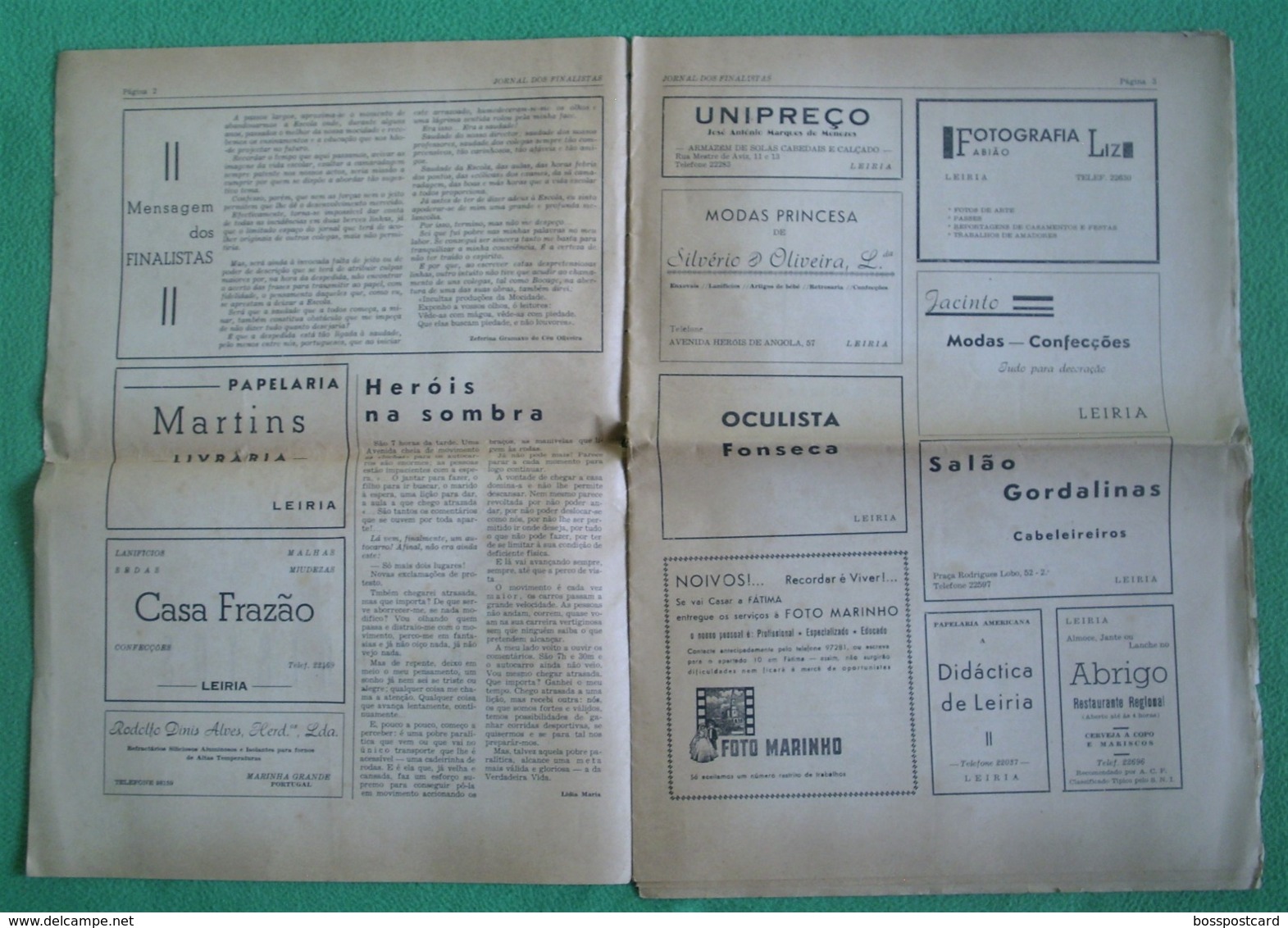 Leiria - Jornal Dos Finalistas Da Escola Industrial E Comercial De Leiria 1968/69 - Imprensa - Publicidade - Andere & Zonder Classificatie