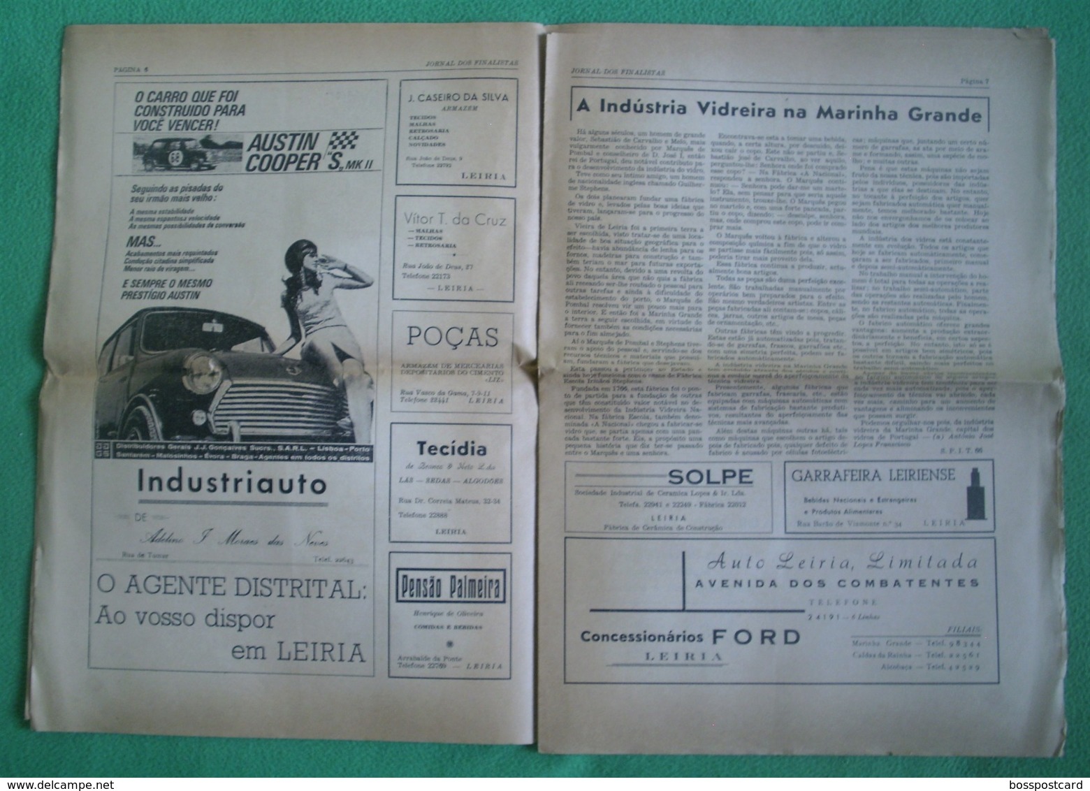 Leiria - Jornal Dos Finalistas Da Escola Industrial E Comercial De Leiria 1968/69 - Imprensa - Publicidade - Andere & Zonder Classificatie