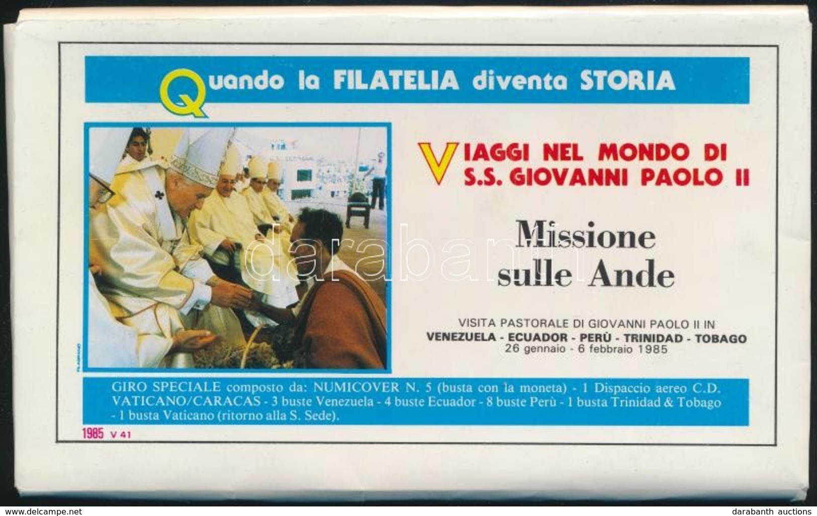 1985 II. János Pál Pápa Dél-amerikai Utazása 18 Db Alkalmi Boríték - Other & Unclassified