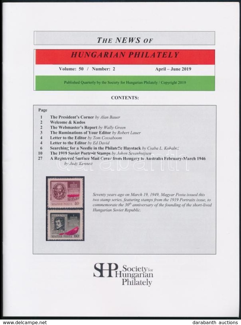 The News Of The Hungarian Philately 50. évf. 2. Száma - Otros & Sin Clasificación