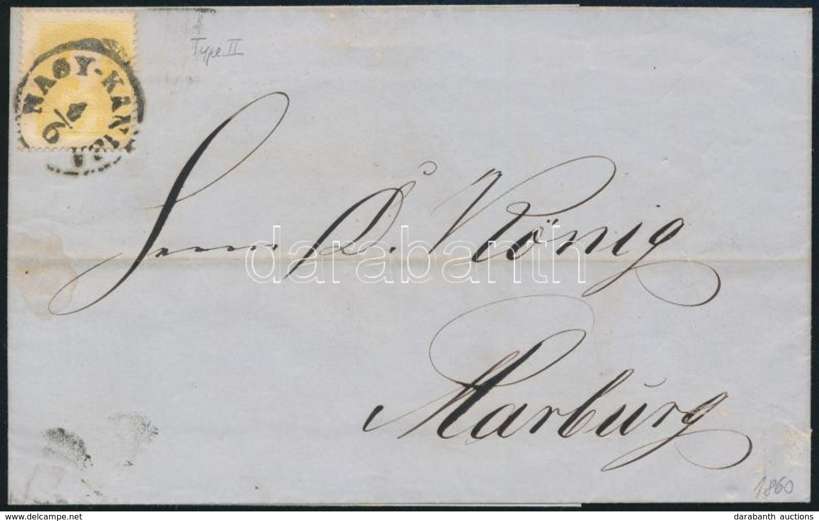 1858 2kr II. Nyomtatványon ,,NAGY-KANISA' - Marburg - Other & Unclassified