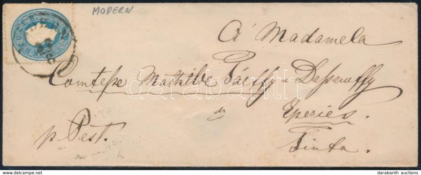 ~ 1861 15kr Levélen ,,MODERN' - ,,PRESSBURG' - ,,EPERJES' - Other & Unclassified