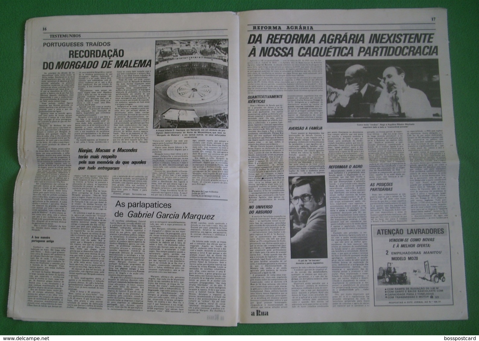 Lisboa - Portugal - Jornal A Rua Nº 69 de Julho de 1977 - República Portuguesa  Imprensa - 25 de Abril - PREC - Salazar