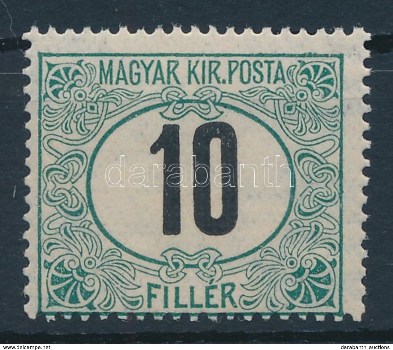 ** 1906 Zöldportó 10f 15-ös Fogazással (10.000) - Other & Unclassified