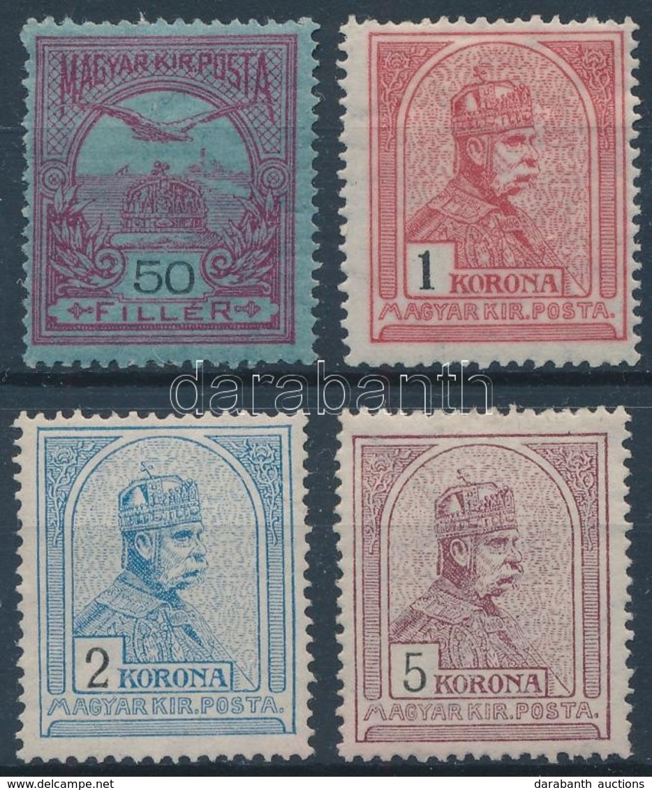 * 1913 Turul 50f, 1K, 2K és 5K (12.600) - Other & Unclassified