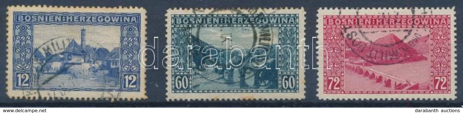 O 1912 Kiegészítő értékek 3 Db (11.000) - Other & Unclassified