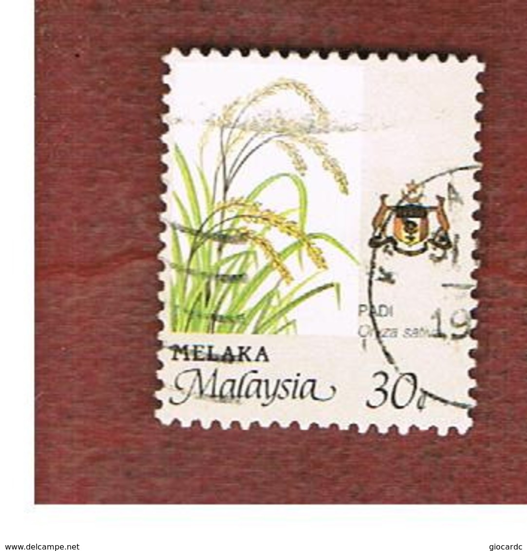 MALESIA: MALACCA (MALAYSIA) -  SG 102 -  1986   RICE       - USED ° - Malesia (1964-...)