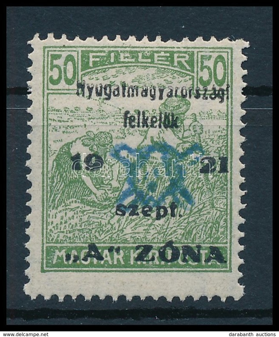 ** Nyugat-Magyarország II. 1921 Arató 50f Garancia Nélkül (18.000) - Other & Unclassified