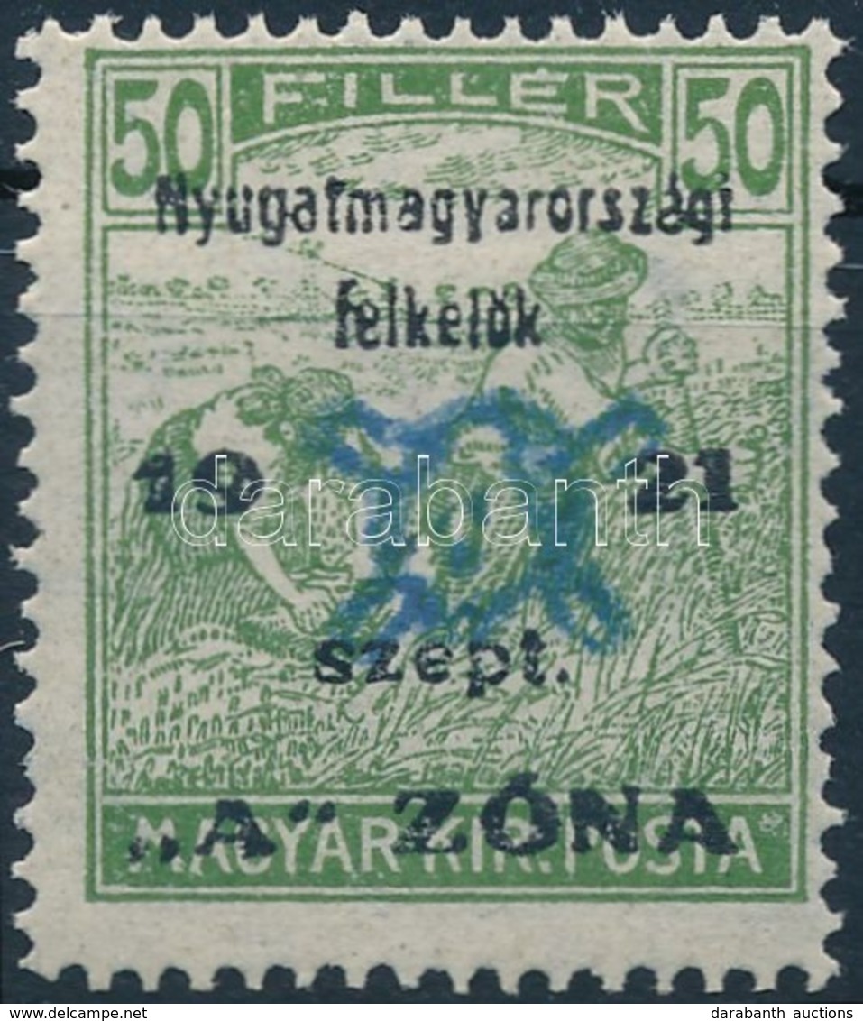 ** Nyugat-Magyarország II. 1921 Arató 50f Garancia Nélkül (18.000) - Autres & Non Classés