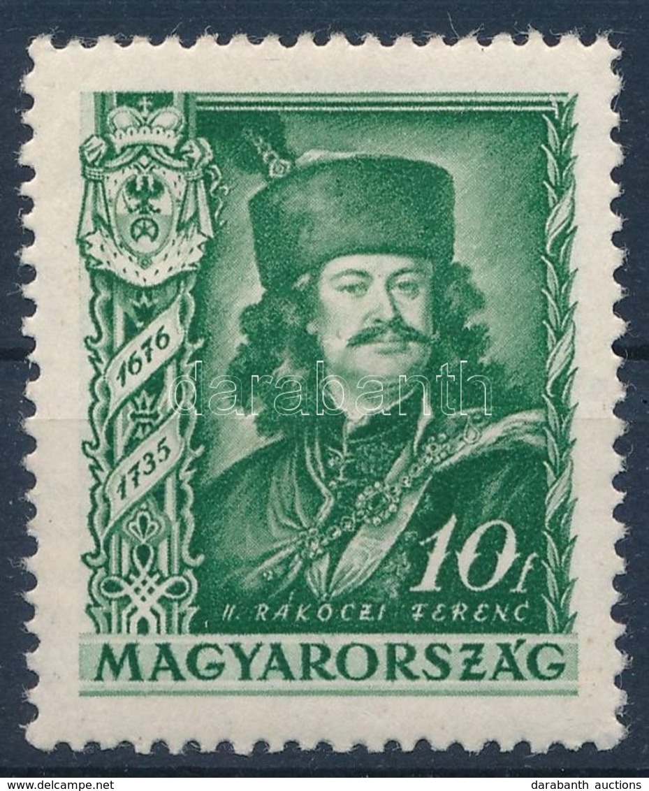 * 1935 Rákóczi 10f, Hiányos Bajusz - Other & Unclassified