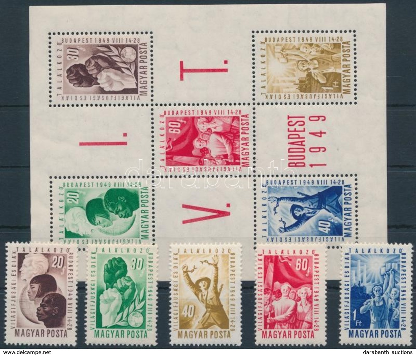 ** 1949 VIT Sor + Blokk (8.500) - Other & Unclassified