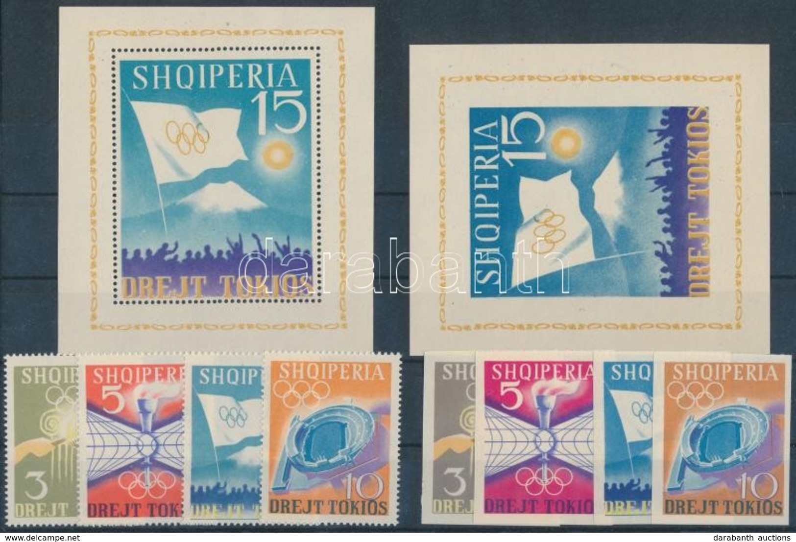 ** 1964 2 Klf Olimpia Sor Mi 823-826, 828-831 + 2 Klf Blokk Mi 22-23 - Sonstige & Ohne Zuordnung