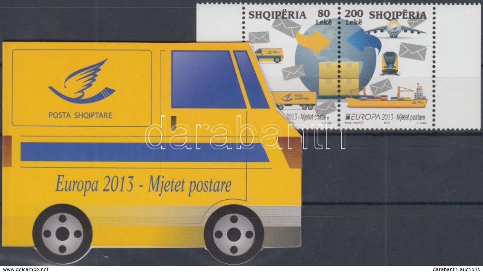 ** 2013 Europa CEPT Postai Járművek Pár + Kisív Mi 3427-3428 + Bélyegfüzet - Autres & Non Classés