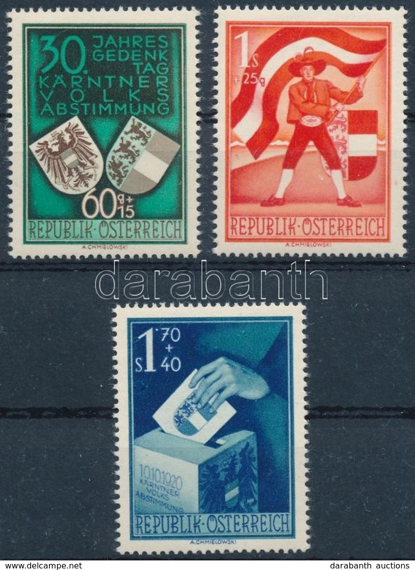 ** 1950 Népszavazás Sor Mi 952-954 (Mi EUR 130.-) - Sonstige & Ohne Zuordnung