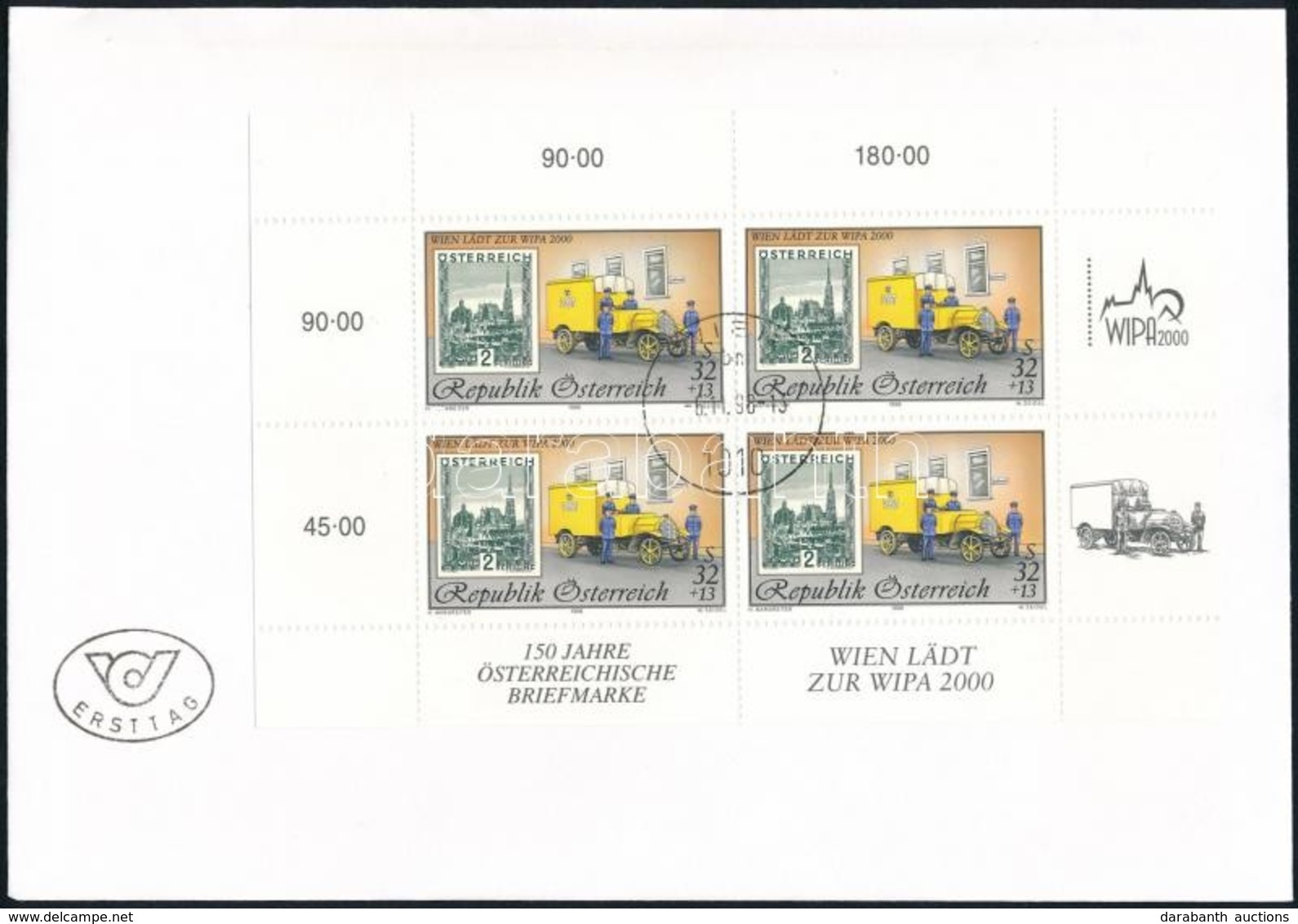 1998 Bélyegkiállítás Kisív Mi 2270 I FDC-n - Other & Unclassified