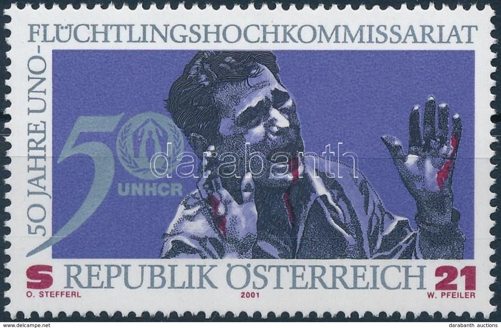 ** 2001 Az Egyesült Nemzetek Menekültügyi Főbiztosa Bélyeg,
High Commissioner For Refugees Of The United Nations Stamp
M - Altri & Non Classificati