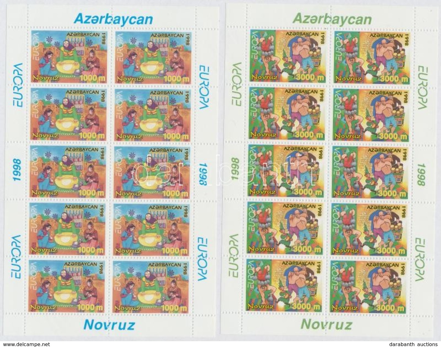 ** 1998 Europa CEPT Nemzeti ünnepek és Fesztiválok Kisívsor Mi 438-439 - Autres & Non Classés