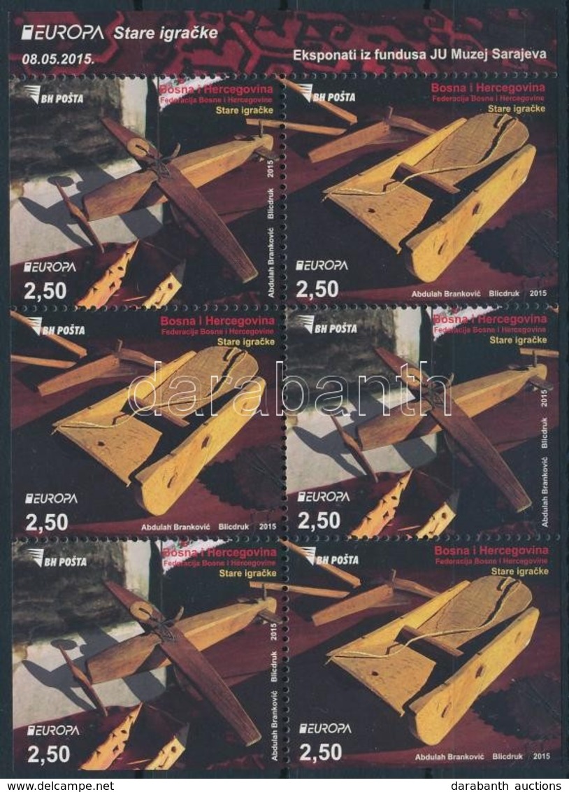 ** 2015 Europa CEPT Történelmi Játék Bélyegfüzet Lap,
Europa CEPT Historical Toy Stamp-booklet Sheet
MH 13 - Autres & Non Classés