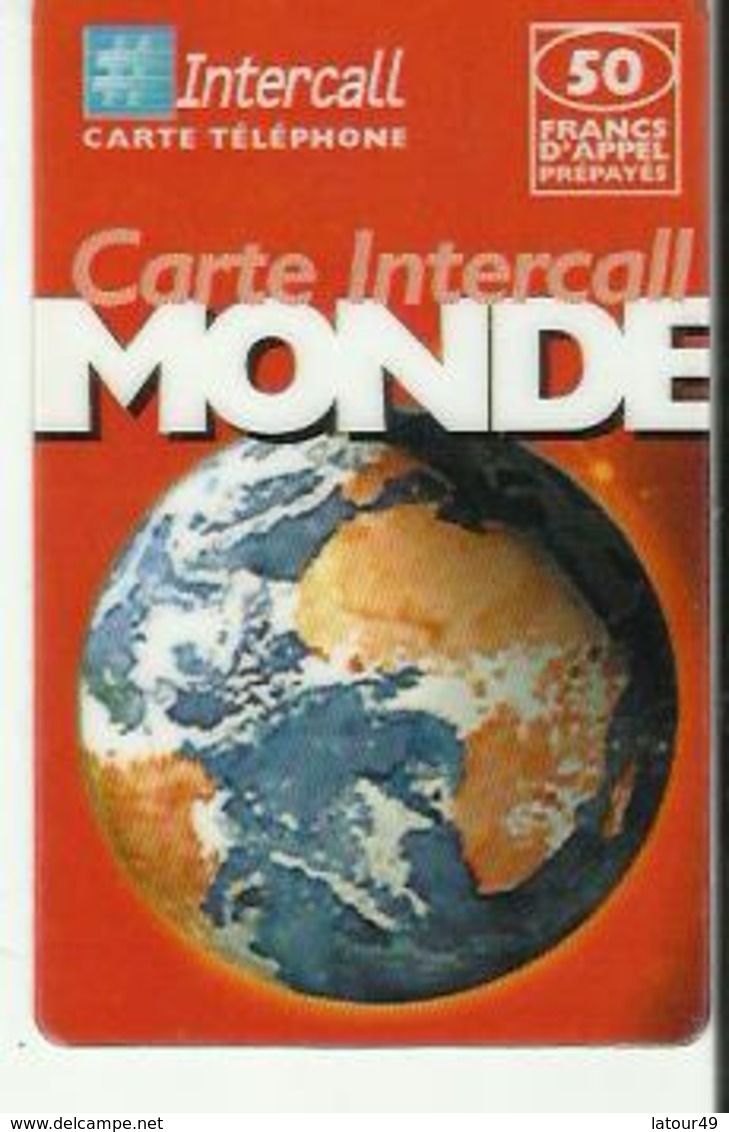 Intercall      Carte  Intercall Monde - Krediet Kaarten (vervaldatum Min. 10 Jaar)