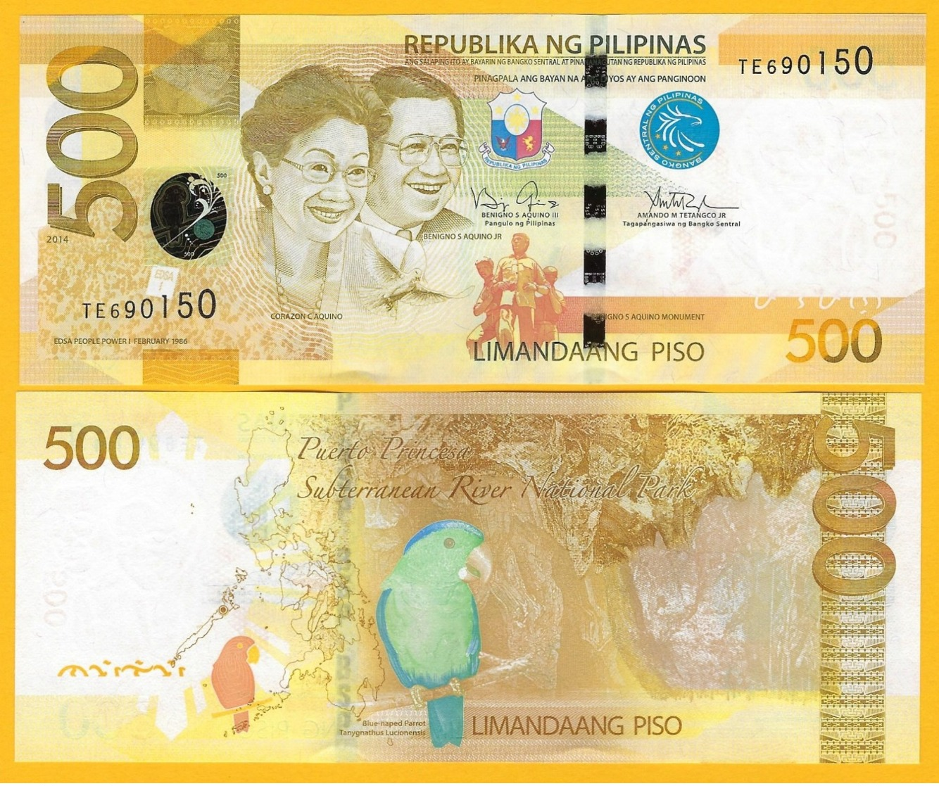 Philippines 500 Piso P-210 2014 UNC Banknote - Philippines