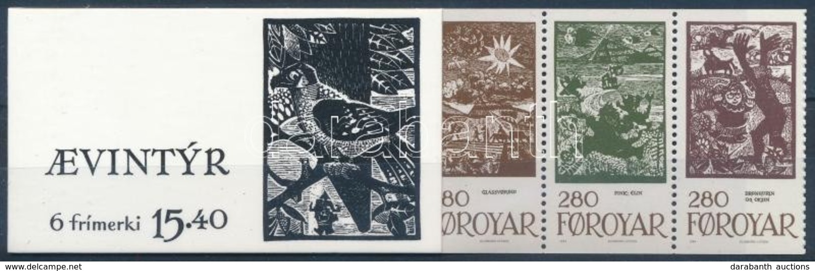 ** 1984 Meseillusztrációk Bélyegfüzet,
Tale Illustrations Stamp Booklet
H-Bl. 2 (Mi 106-111) - Altri & Non Classificati