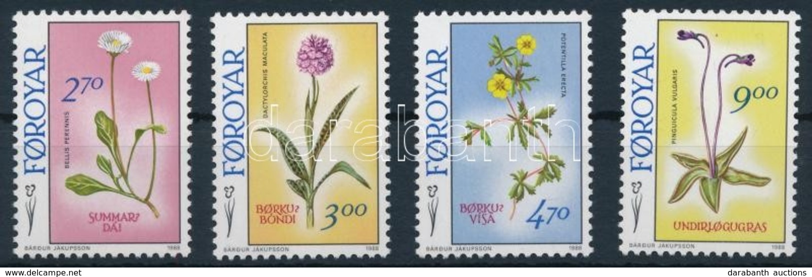 ** 1987 Virág Sor,
Flower Set
Mi 162-165 - Altri & Non Classificati