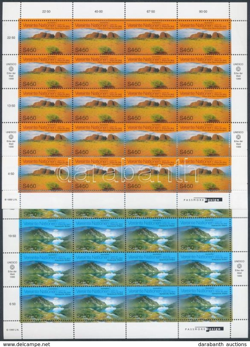 ** 1999 Világörökség: Ausztrália Sor 20-as ívekben Mi 279-280 - Otros & Sin Clasificación