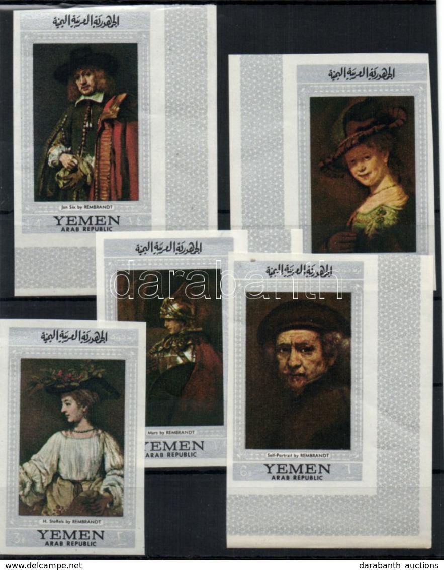 ** 1968 Rembrandt Festmények (II.) Sor Mi B756-B760 - Autres & Non Classés