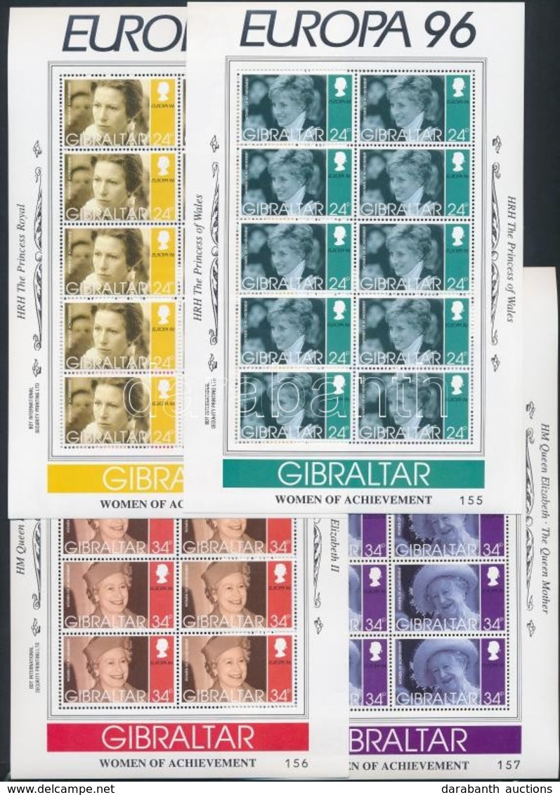 ** 1996 Europa CEPT, Híres Nők Kisív Sor Mi 755-758 - Autres & Non Classés