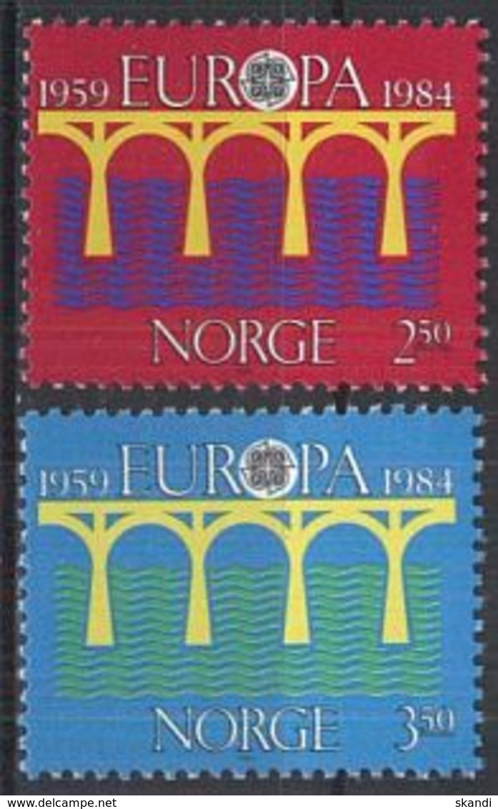 NORWEGEN 1984 Mi-Nr. 904/05 ** MNH - Ungebraucht