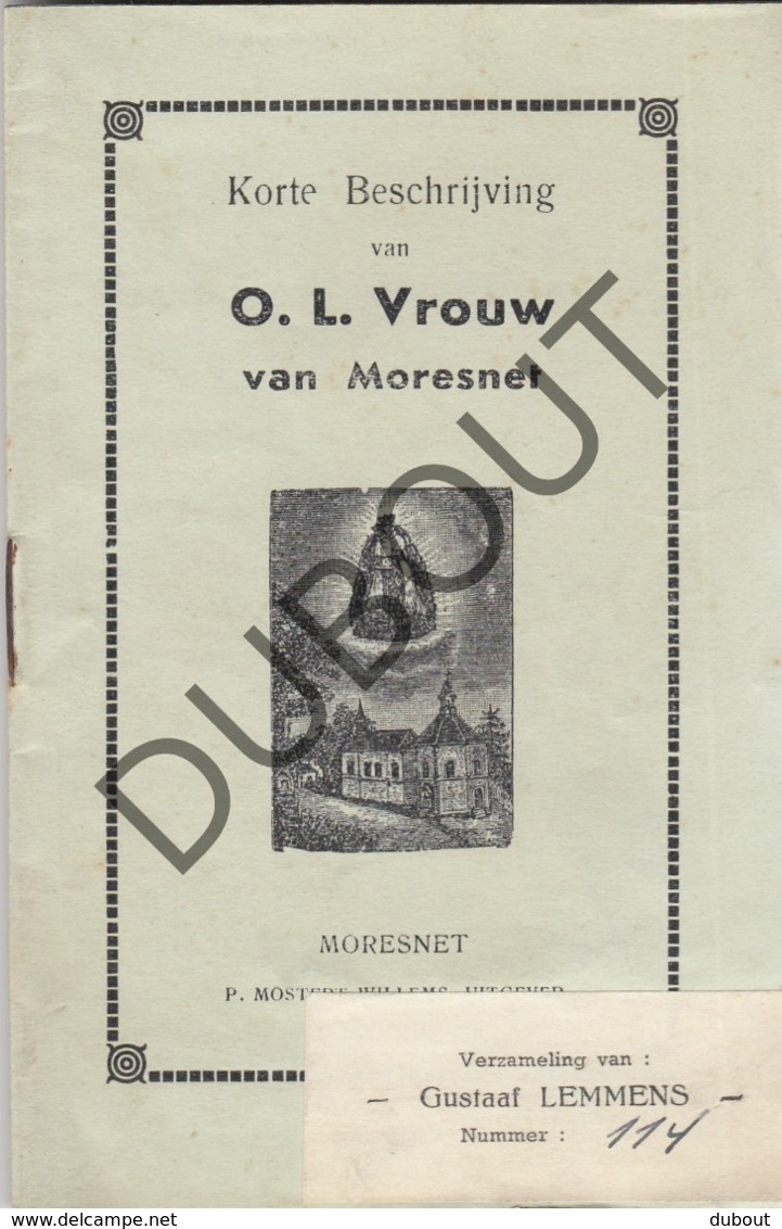 MORESNET/Blieberg/Luik OLV 1937 (R286) - Antiguos