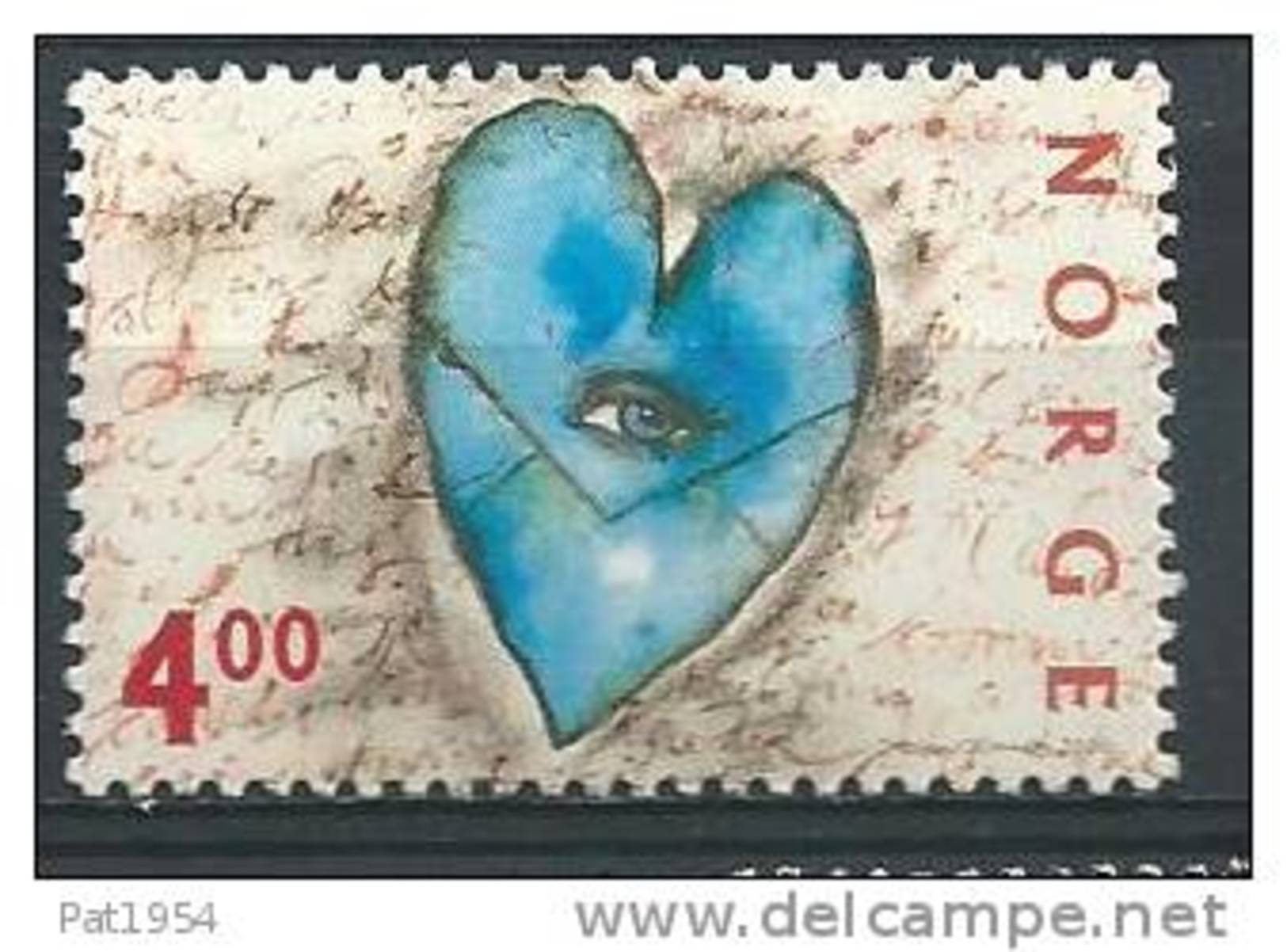 Norvège 2000  N°1294  Timbre Neuf** Saint Valentin - Nuovi