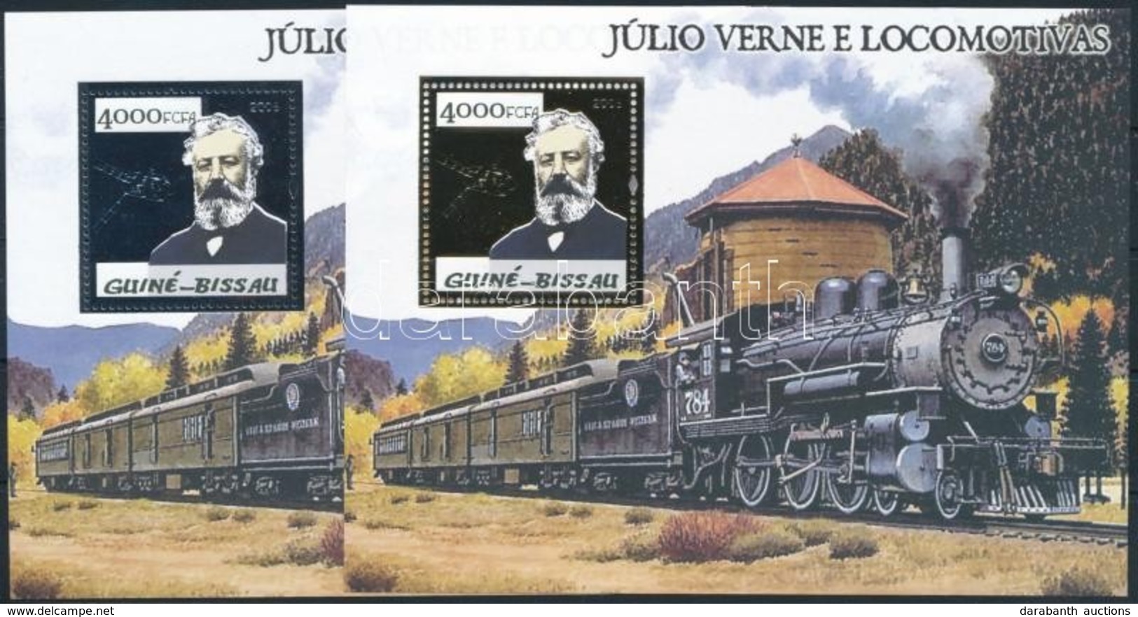 ** 2005 Jules Verne; Vonatok Blokksor Mi 487-488 - Altri & Non Classificati