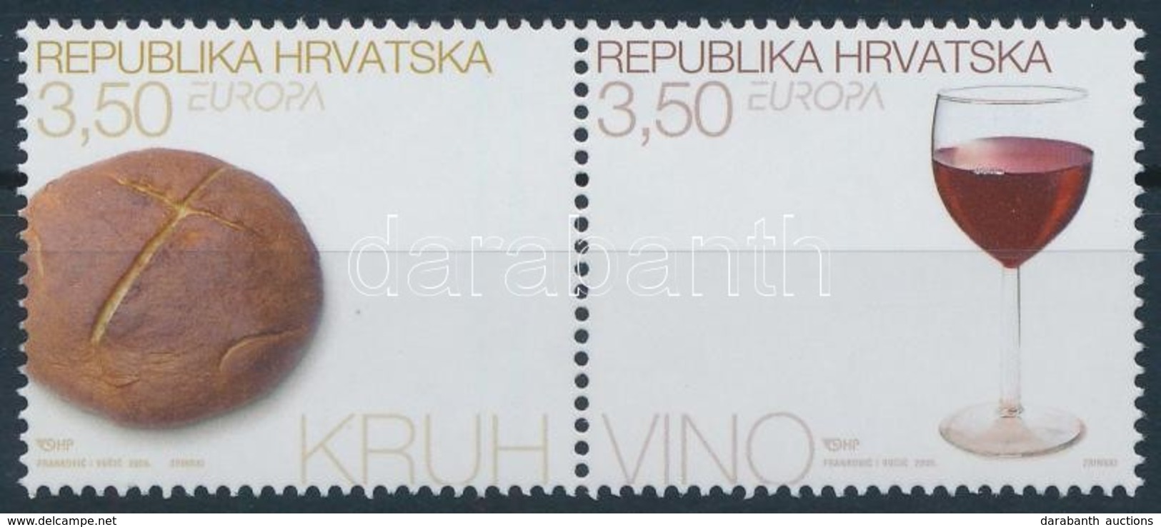 ** 2005 Europa CEPT Gasztronómia Pár,
Europa CEPT Gastronomy Pair
Mi 718-719 - Other & Unclassified