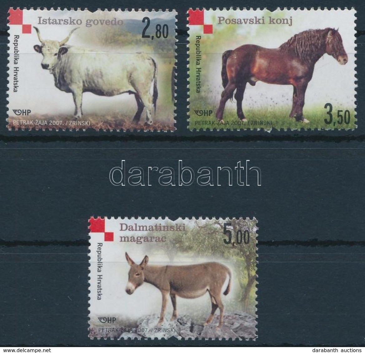 ** 2007 Háziállatfajták Sor,
Domestic Animal Breeds Set
Mi 802-804 - Sonstige & Ohne Zuordnung