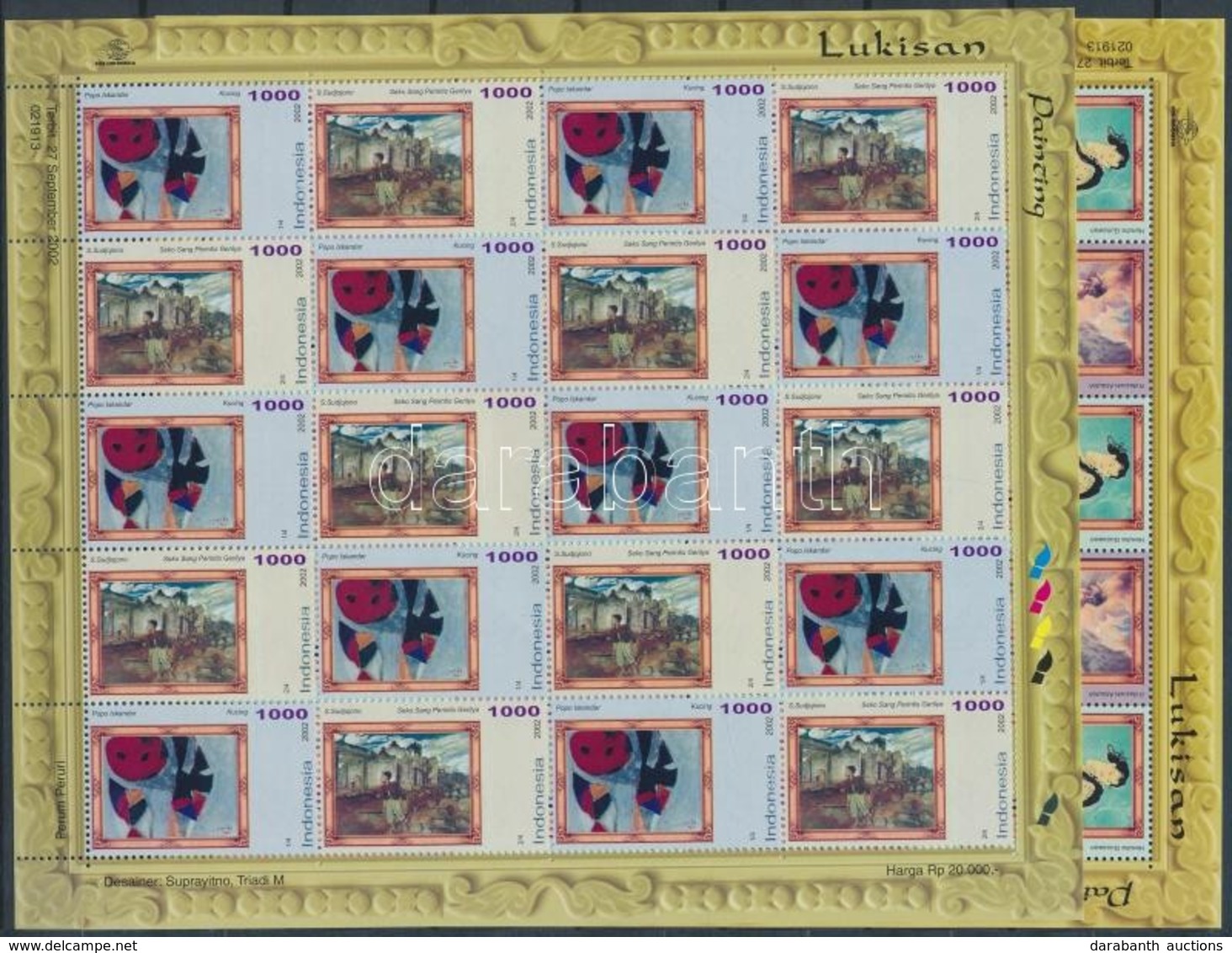 ** 2002 Festmények Kisívsor Mi 2208-2211 - Other & Unclassified