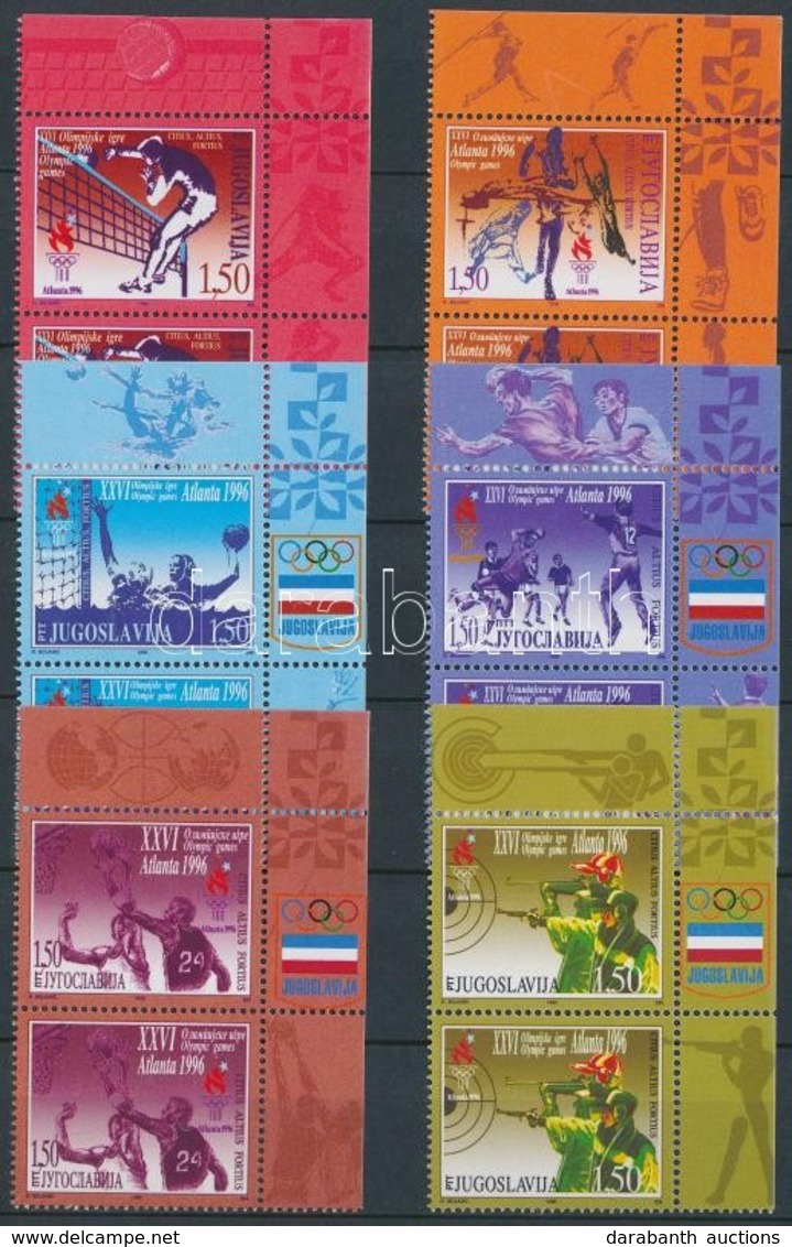 ** 1996 Nyári Olimpia, Atlanta Sor ívsarki Párokban,
Summer Olympics, Atlanta Set In Corner Pairs
Mi 2769-2774 - Sonstige & Ohne Zuordnung