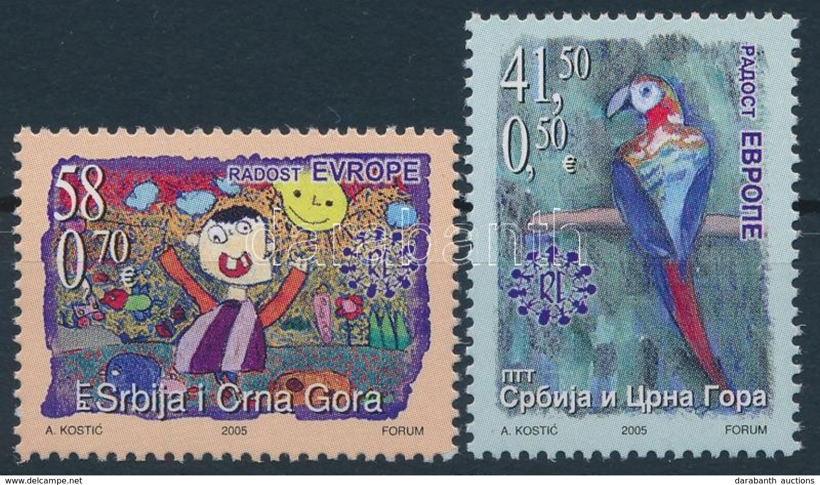 ** 2005 Gyerekrajzok Sor,
Children's Drawings Set
Mi 3289-3290 - Other & Unclassified