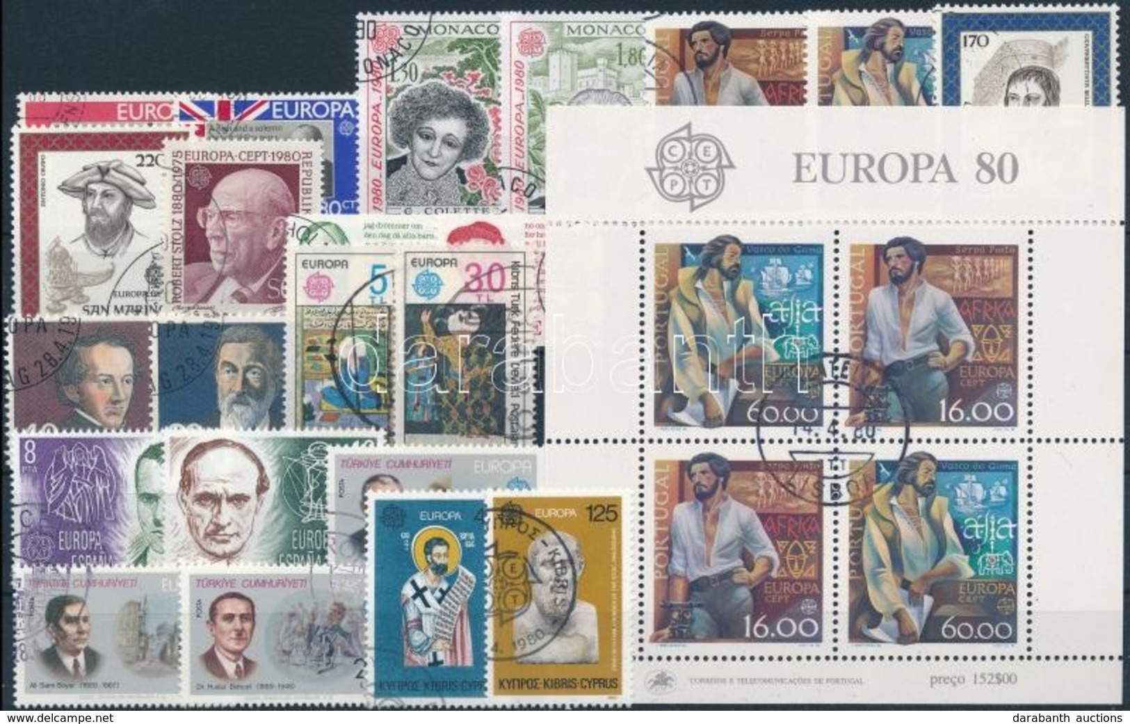 O Europa CEPT 1980-1981 57 Db Bélyeg és 6 Blokk - Other & Unclassified