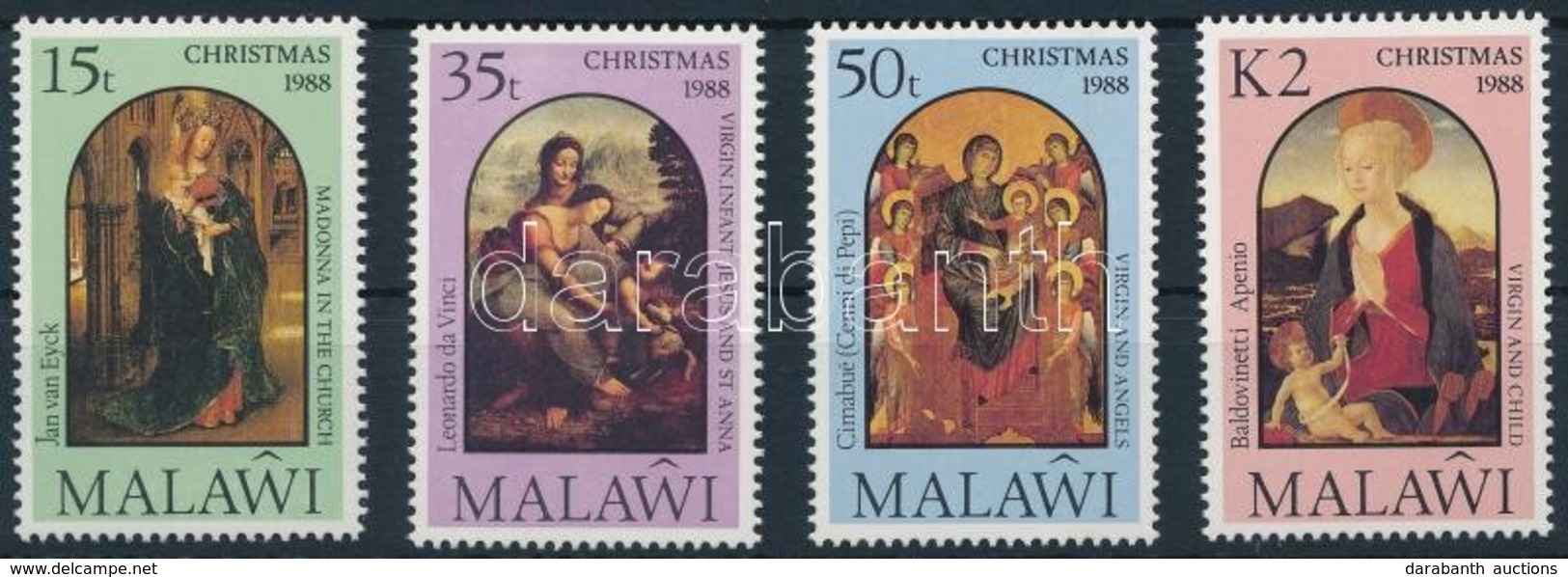 ** 1988 Karácsony, Festmények Sor,
Christmas, Paintings Set
Mi 521-524 - Otros & Sin Clasificación