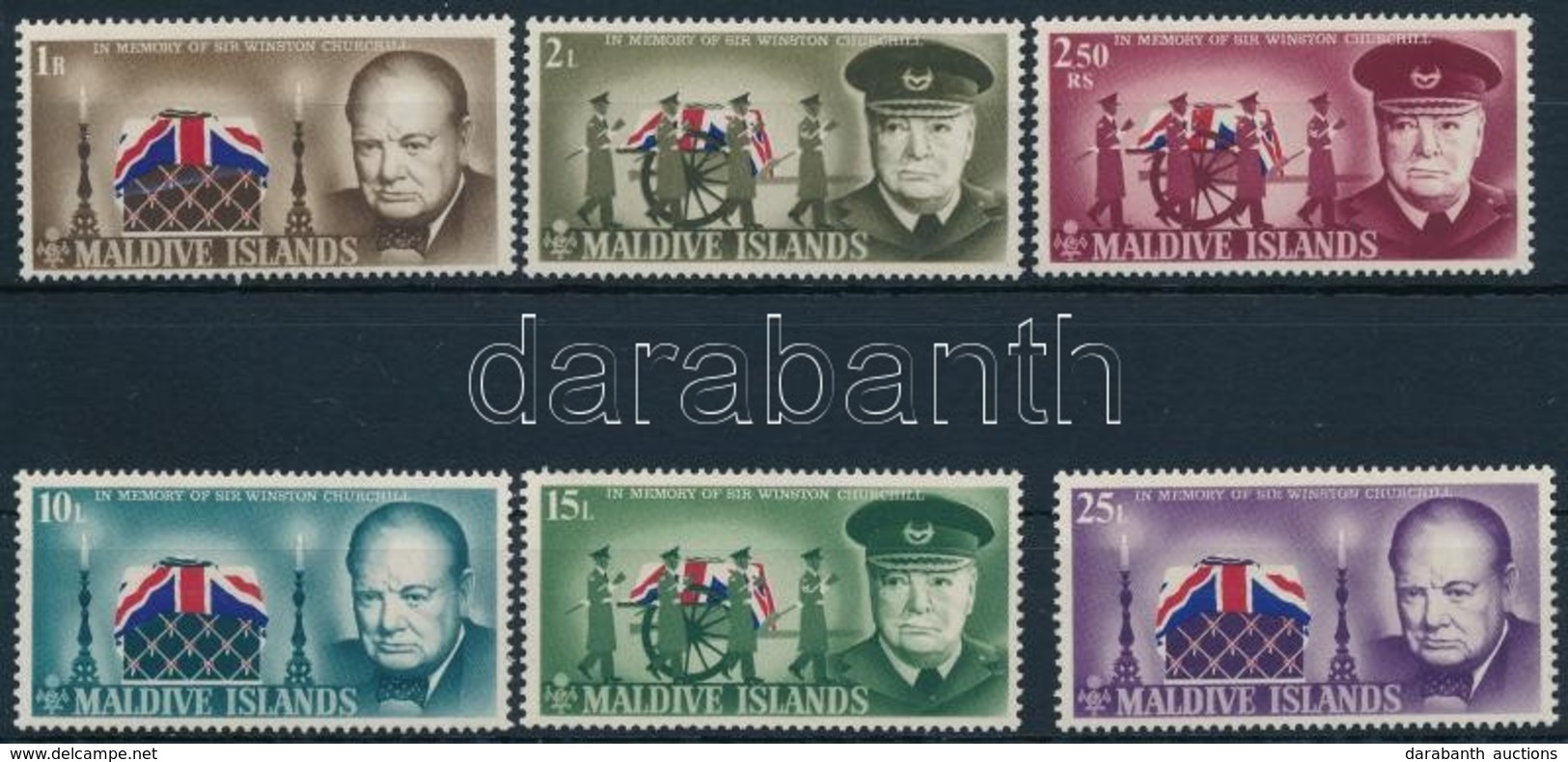 ** 1966 Winston Spencer Churchill Sor Mi 201-206 A - Other & Unclassified