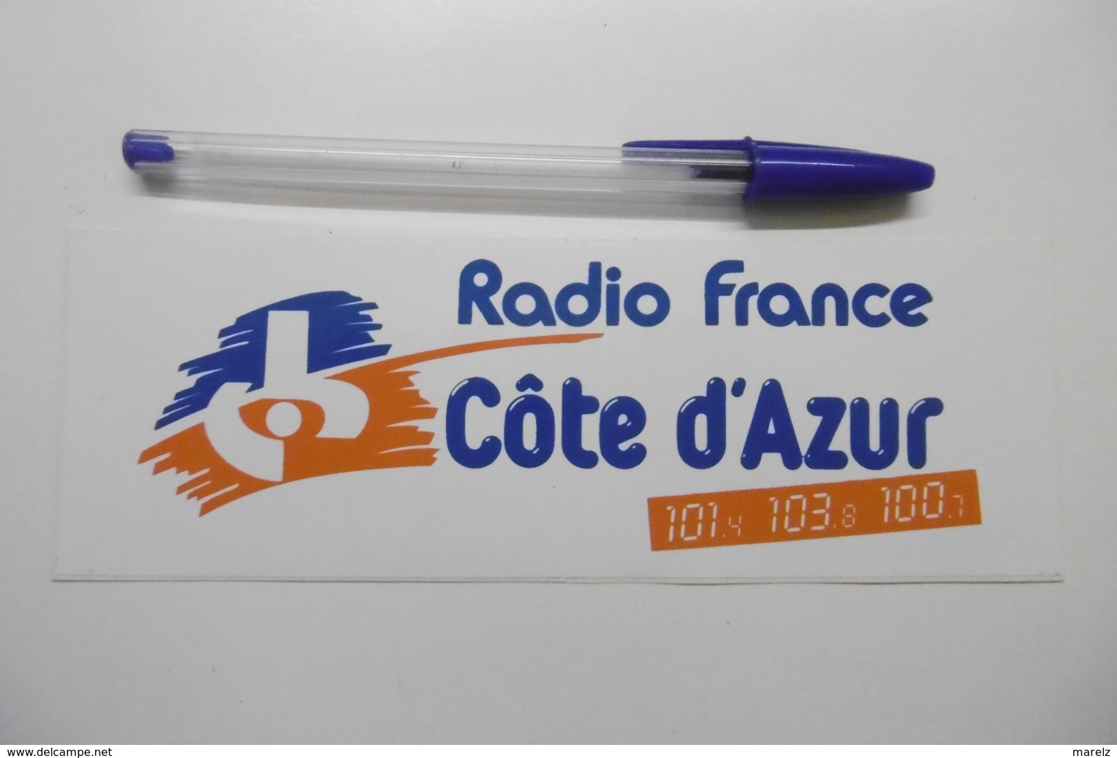 Autocollant Stickers Médias RADIO FRANCE CÔTE D'AZUR 101.4 - Autocollants