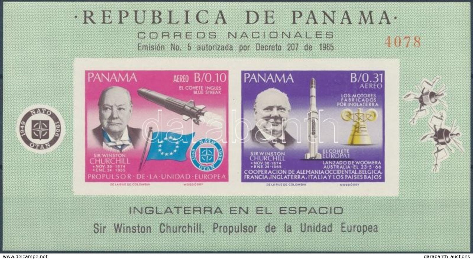 ** 1966 Churchill Blokk,
Churchill Block
Mi 60 - Sonstige & Ohne Zuordnung