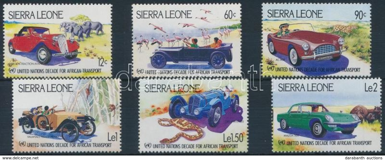 ** 1984 Autó Sor,
Car Set
Mi 752-757 - Sonstige & Ohne Zuordnung