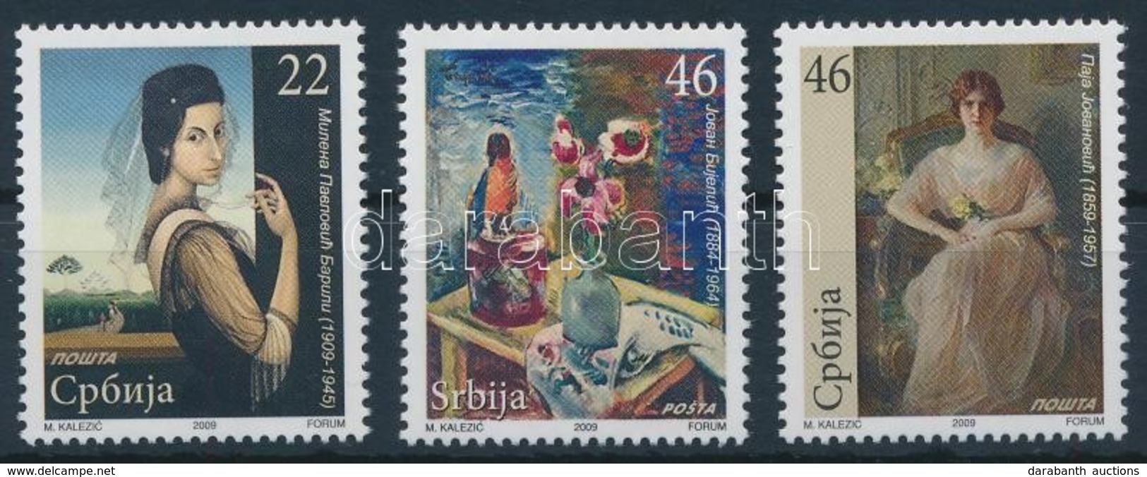 ** 2009 Művészet Sor,
Art Set
Mi 297-299 - Otros & Sin Clasificación