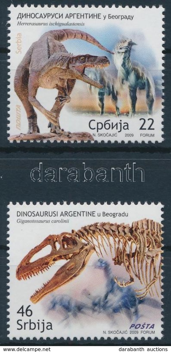 ** 2009 Dinoszauruszok Sor,
Dinosaurs Set
Mi 328-329 - Other & Unclassified