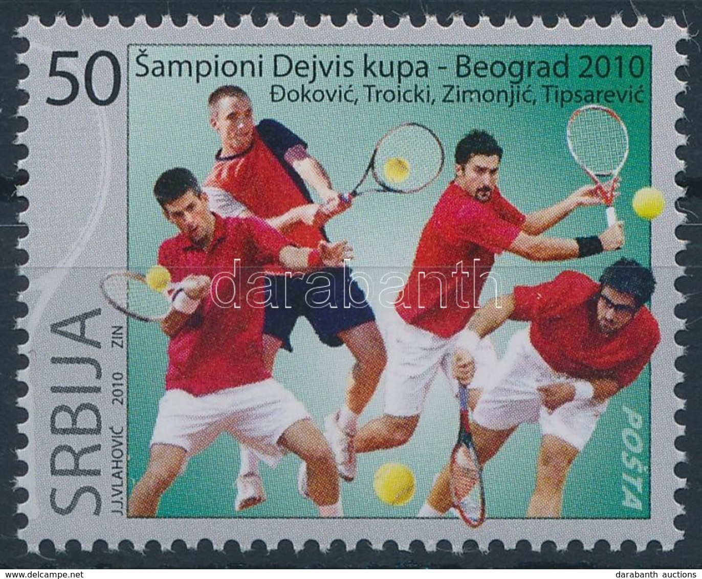 ** 2010 Tenisz Bélyeg,
Tennis Stamp
Mi 377 - Other & Unclassified