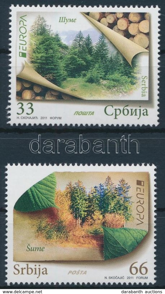 ** 2011 Europa CEPT Erdők Sor,
Europa CEPT Forest Set
Mi 405-406 - Other & Unclassified