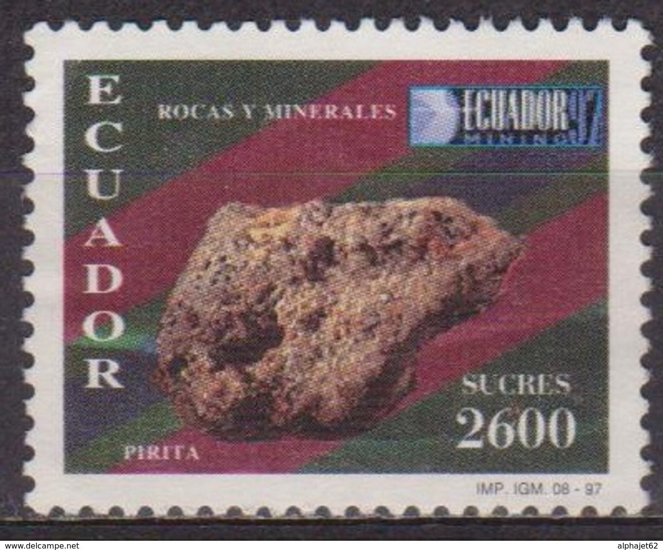 Roches Et Minéraux - EQUATEUR - Pyrite - N° 1398 * - 1997 - Equateur